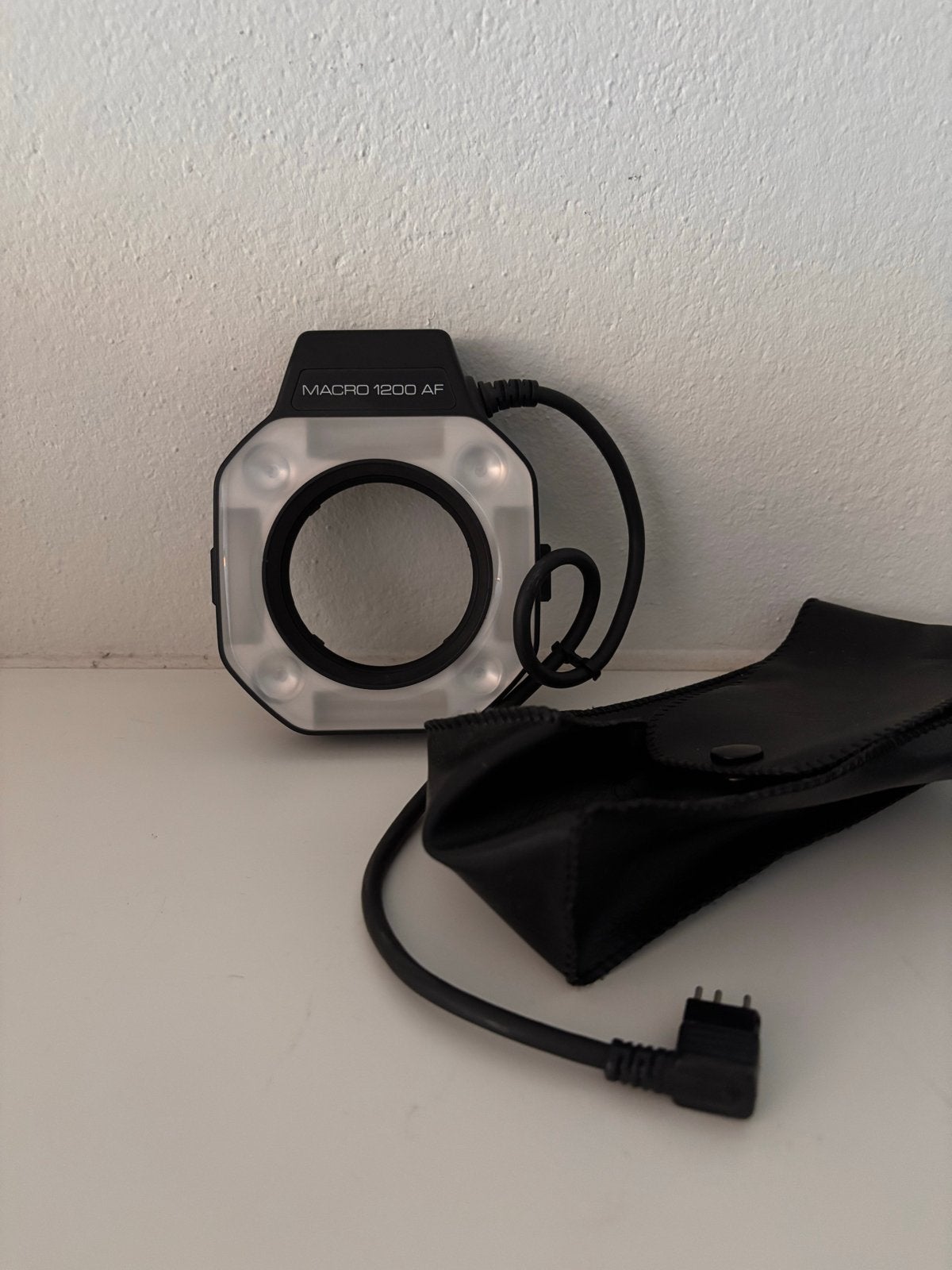 Macro 1200 AF Ringflitser met tasje, Overige merken, Inclusief tas/hoes, Ophalen of Verzenden, Zo goed als nieuw