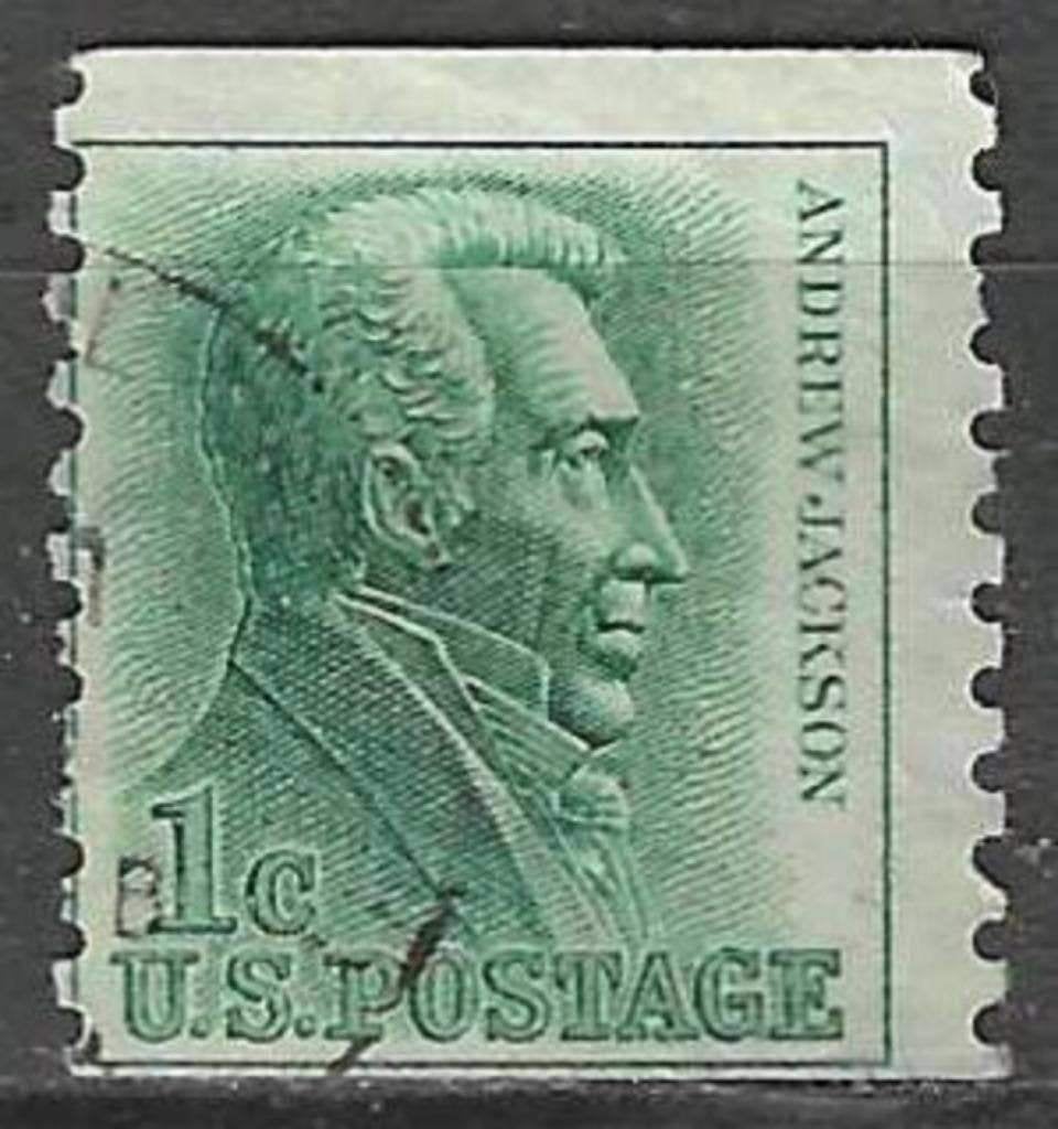 USA 1962/1963 - Yvert 740b - Andrew Jackson (ST), Verzenden, Gestempeld, Noord-Amerika