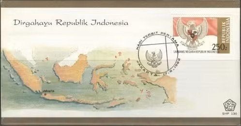 Indonesie 1982 - FDC 130 - Wapens provincies en staat, Ophalen of Verzenden, Zuidoost-Azië