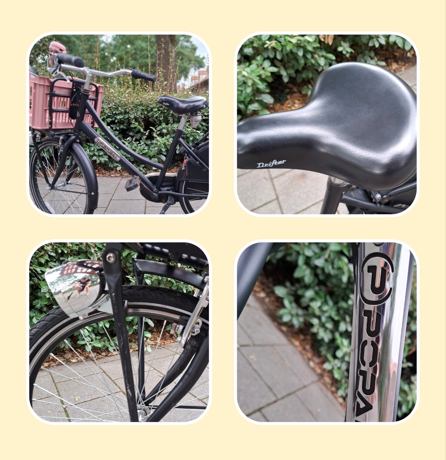 Popal transport fiets 24 inch oma fiets zwart, Fietsen en Brommers, Fietsen | Dames | Damesfietsen, Minder dan 47 cm, Ophalen