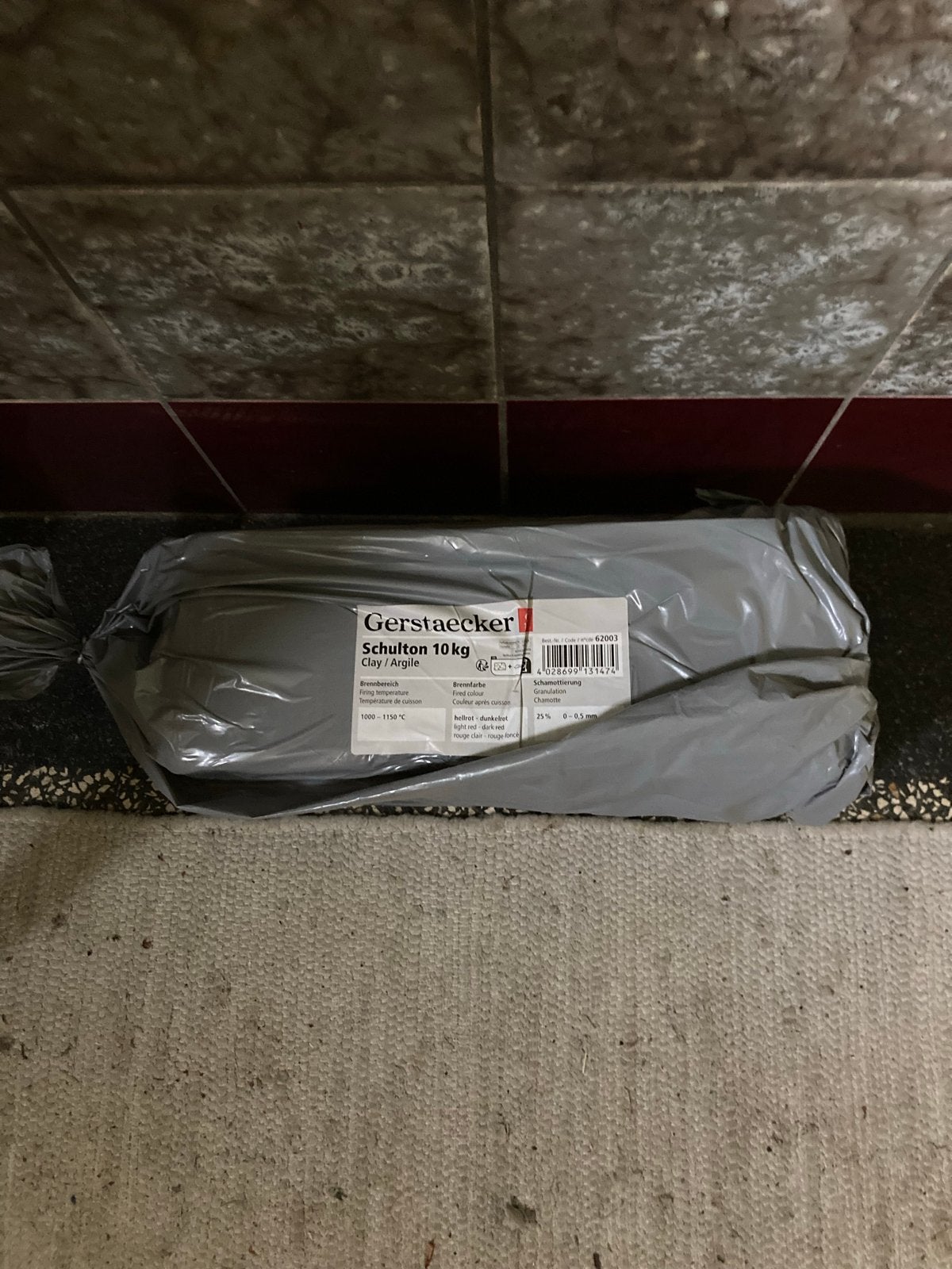 Rode klei 10 kg - Gerstaecker Schulton, Ophalen, Nieuw, Knutselmateriaal, Rood