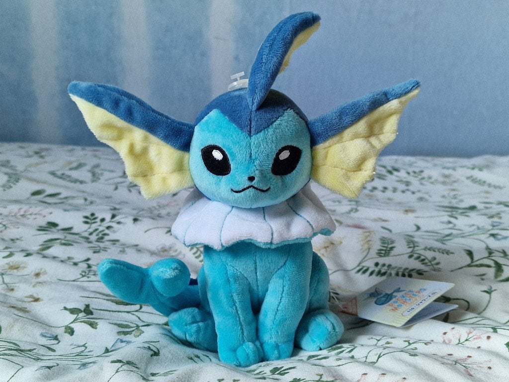 Vaporeon Pokémon Center Knuffel, Ophalen, Overige typen, Meerkleurig, Klein (minder dan 20 cm)