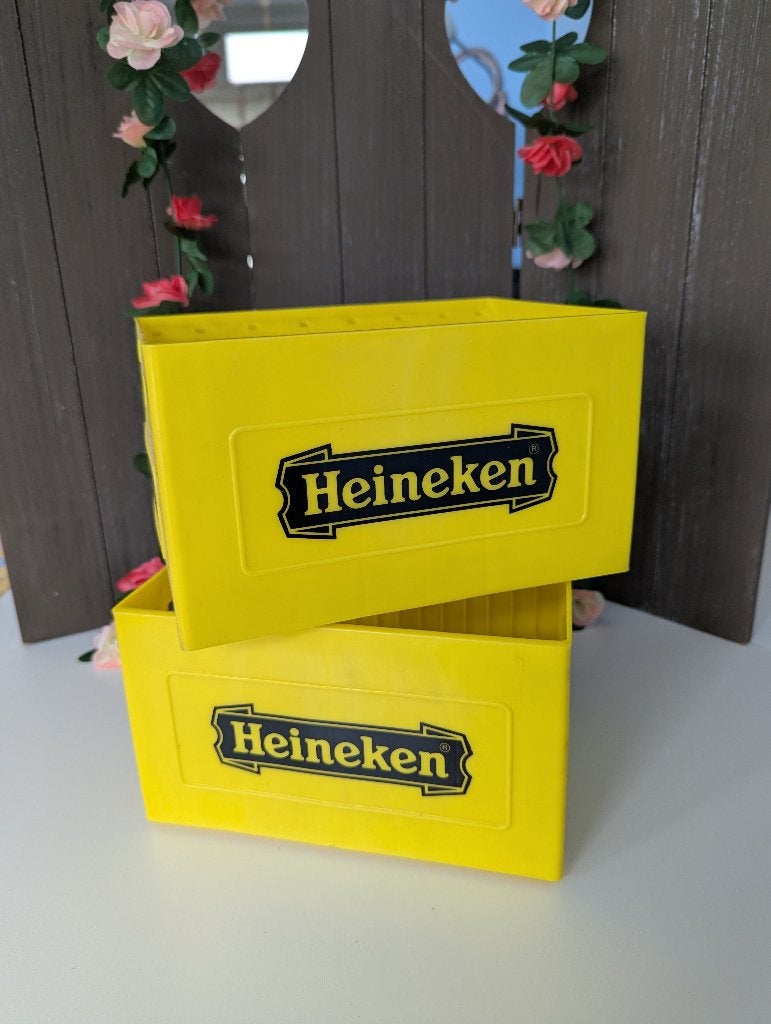 2 kleine Heineken kratjes, Verzamelen, Ophalen of Verzenden, Gebruikt, Overige typen, Heineken