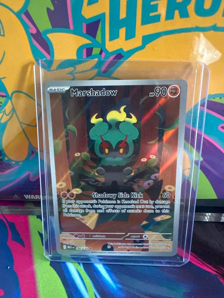 Marshadow 146/133 - Near Mint Pokémon Kaart, Ophalen of Verzenden, Zo goed als nieuw, Losse kaart, Foil