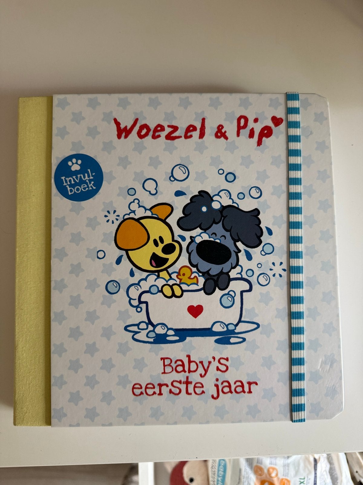 Woezel & Pip Baby's eerste jaar invulboek, Ophalen, Nieuw, 0 tot 6 maanden