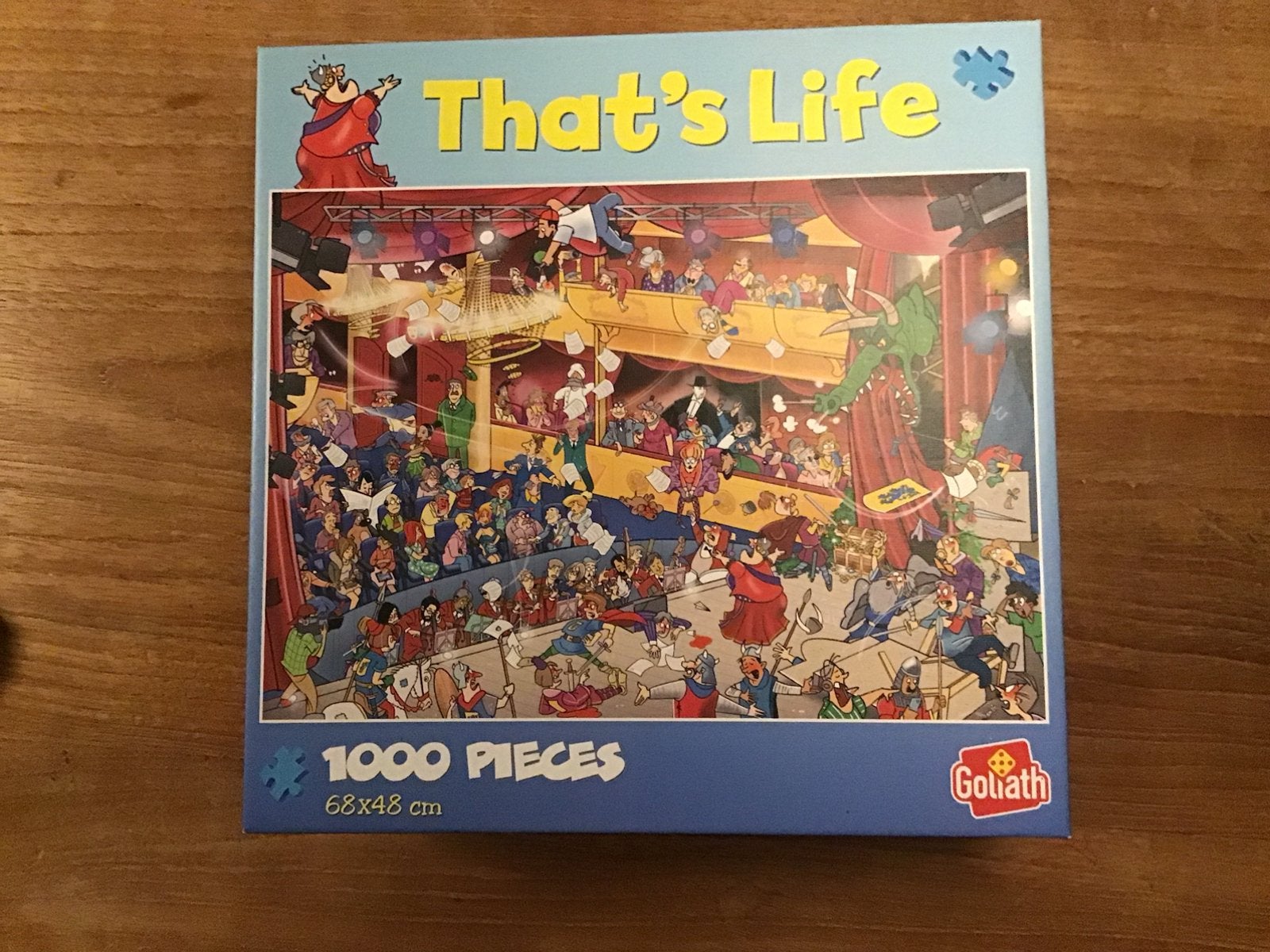 Goliath That's Life: Theater 1000 stukjes legpuzzel, Ophalen of Verzenden, 500 t/m 1500 stukjes, Zo goed als nieuw, Legpuzzel