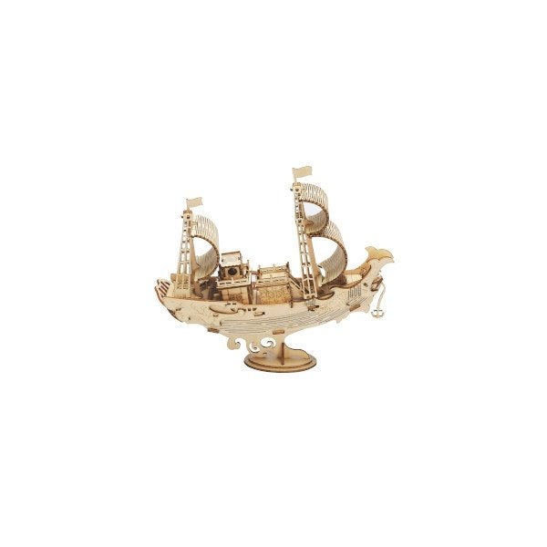 Robotime Diplomatic Schip TG307 Bouwpakket Nieuw, Hobby en Vrije tijd, Knutselen, Voertuigen, ROKR, Nieuw, Meerkleurig