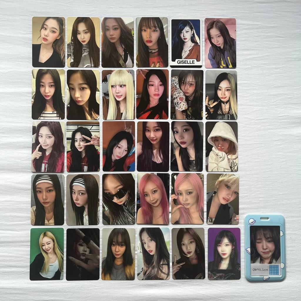 aespa Giselle Photocards, Verzenden, Zo goed als nieuw, Foto of Kaart