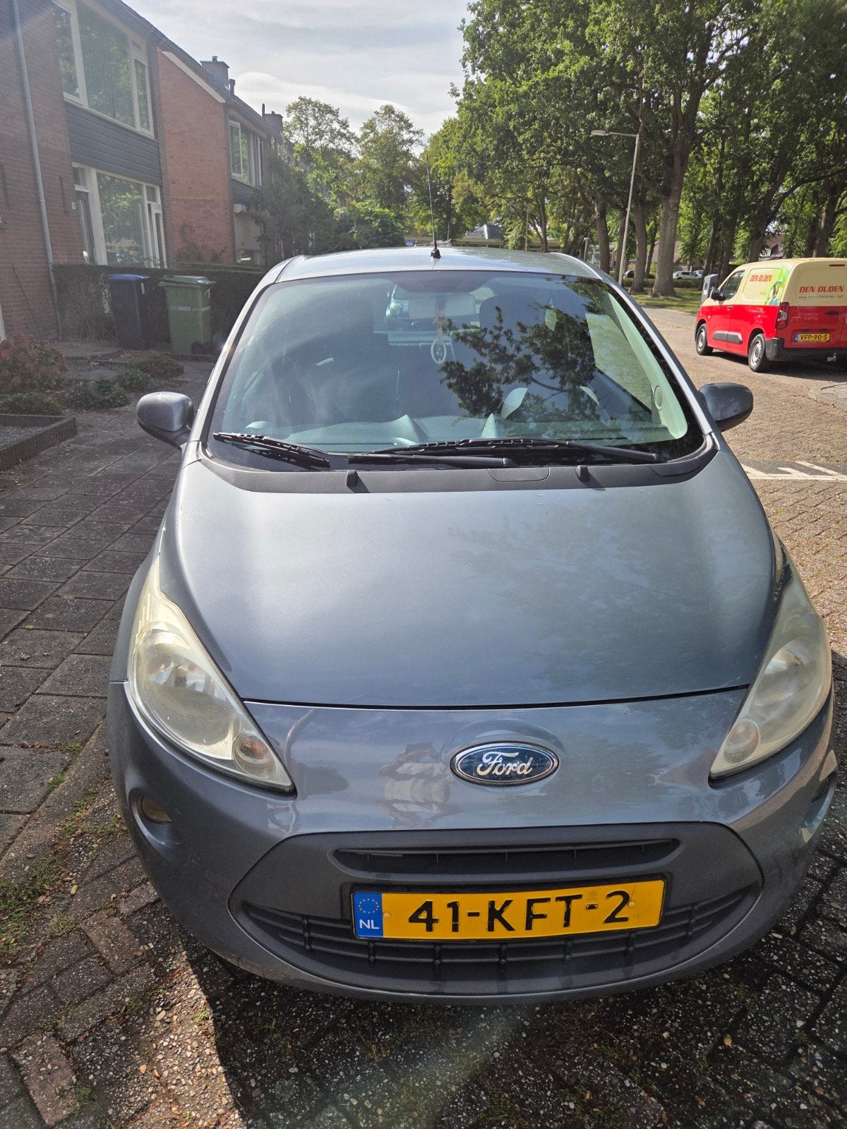 Ford Ka 1.2 51KW 2009 Grijs, Auto's, Voorwielaandrijving, 1242 cc, 4 cilinders, 4 stoelen