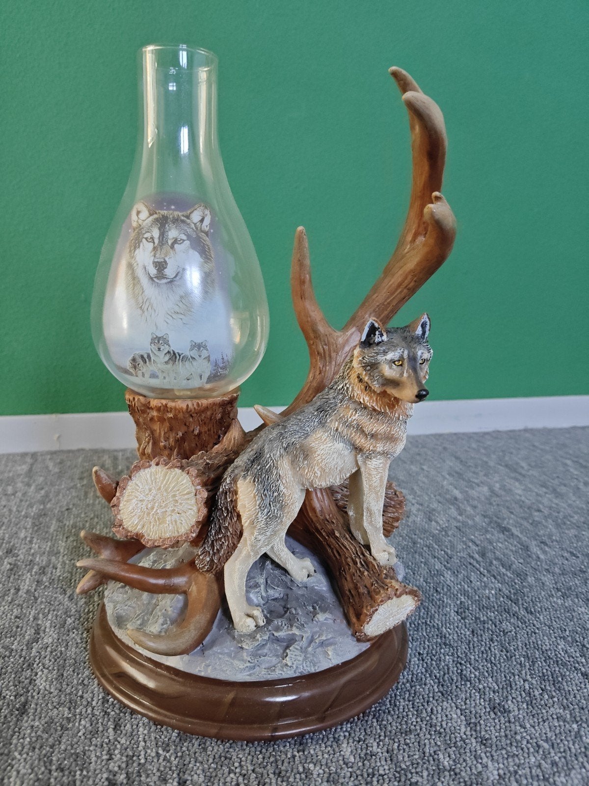 Bradford Exchange Guardians of the Night Wolf sculptuur, Meerkleurig, Overige stijlen, Ophalen of Verzenden, Zo goed als nieuw