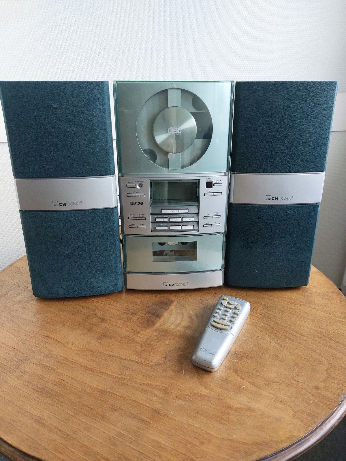 Clatronic Microset met CD, Cassette, Radio en Speakers, Audio, Tv en Foto, Overige merken, Gebruikt, Cassettedeck, Ophalen of Verzenden