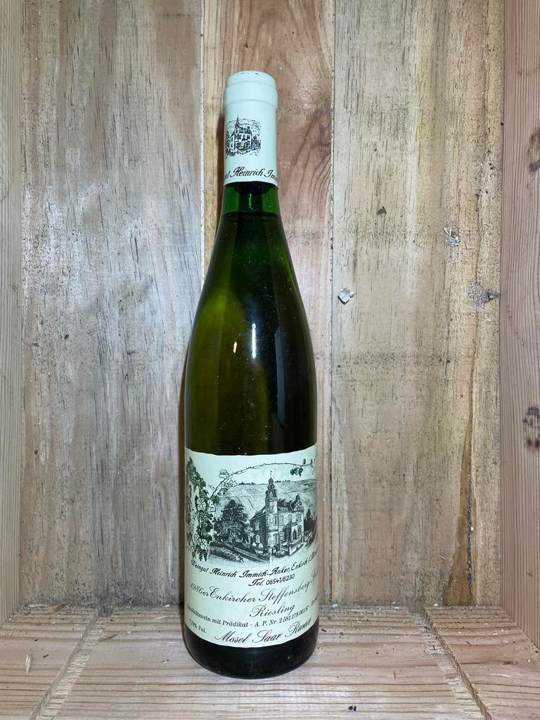 40 jaar oude Duitse 1986 Riesling flessen, 50 euro per fles, Verzamelen, Wijnen, Gebruikt, Witte wijn, Overige gebieden, Ophalen of Verzenden