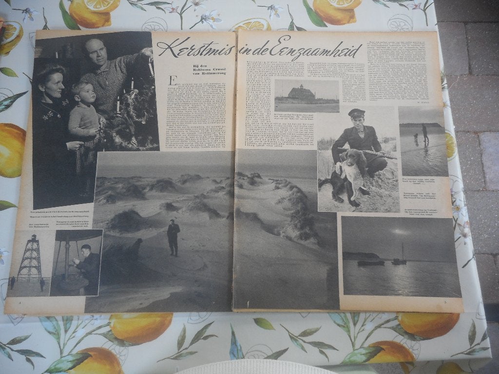 Rottumeroog. Jan Toxopeus. Kerstmis. 1946., Ophalen of Verzenden, 1940 tot 1960, Nederland, Knipsel(s)