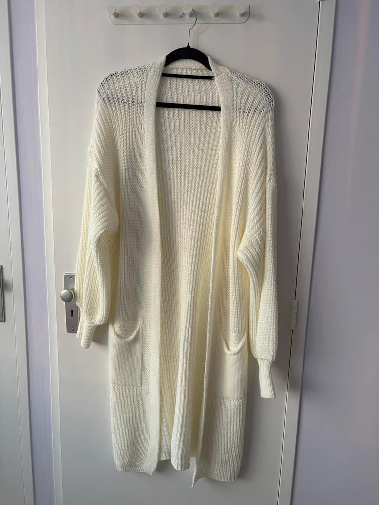 Nieuw wit vest met pofmouwen - One size fits all, Ophalen of Verzenden, Nieuw, Maat 42/44 (L), Wit