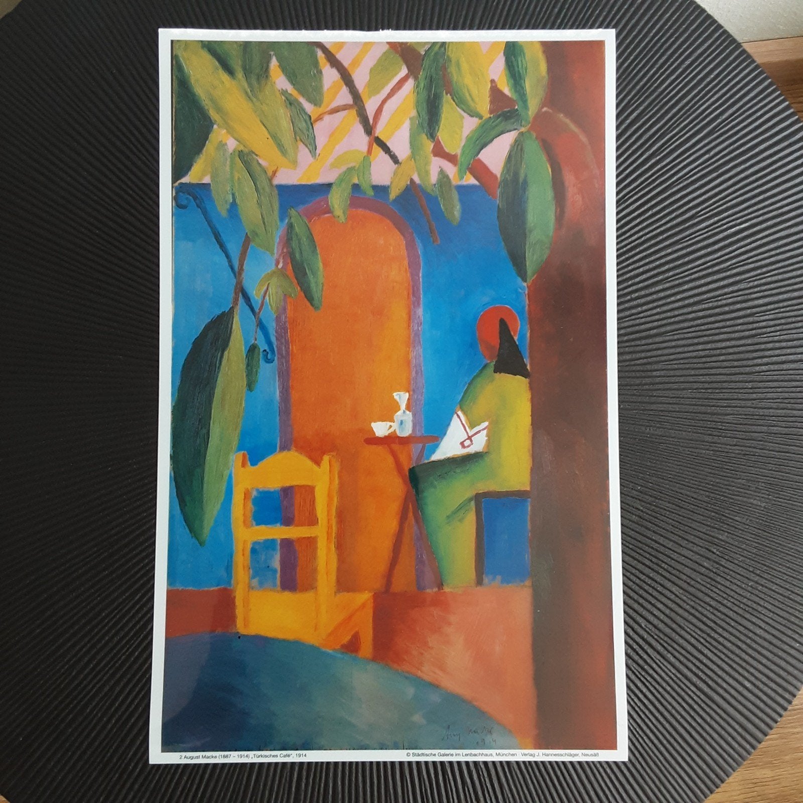 August Macke 'Türkisches Café' Overheadprojector Folie, Ophalen, Zo goed als nieuw