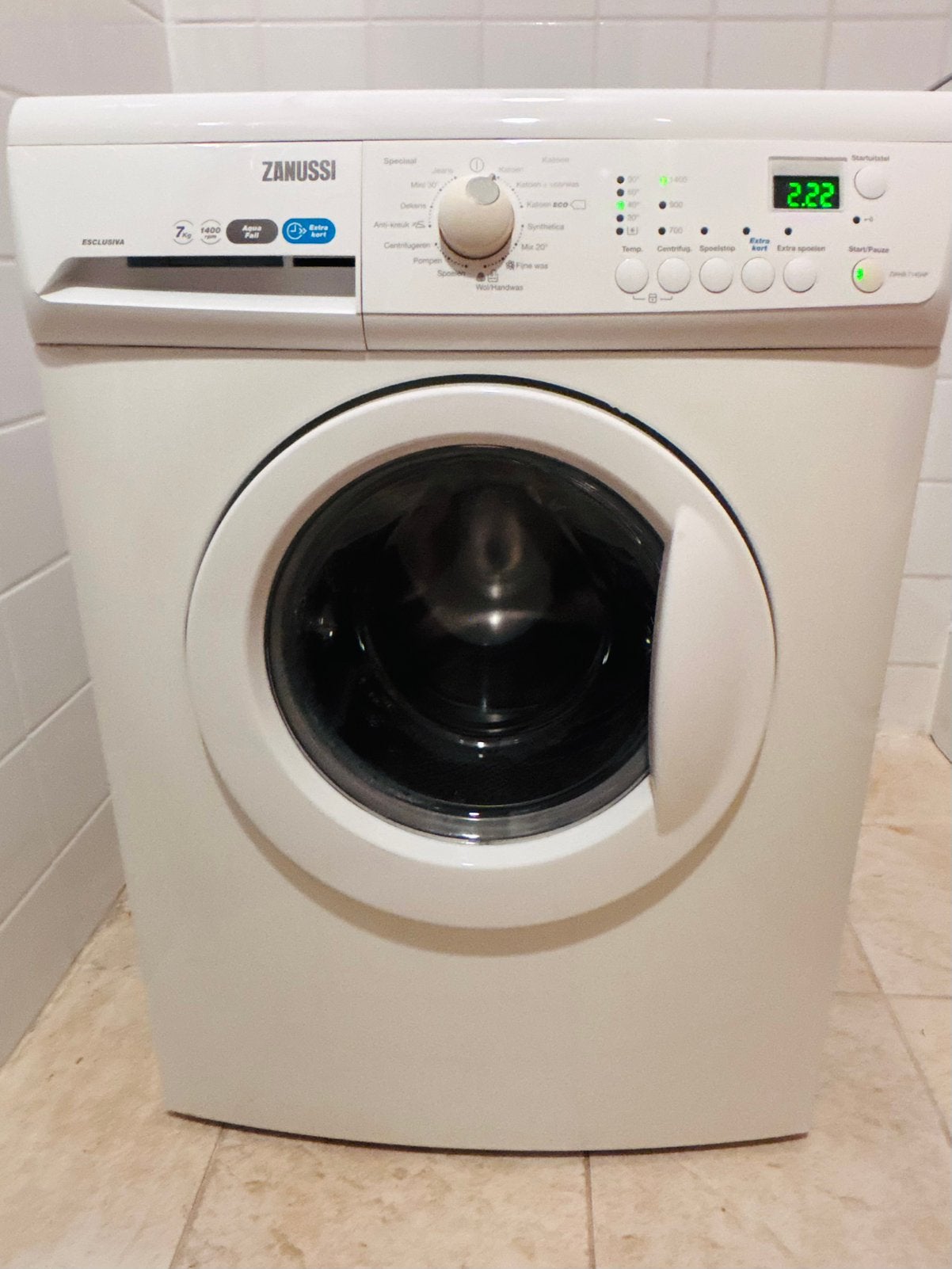Zanussi Wasmachine (Model: ZWHB7140AP), Witgoed en Apparatuur, Ophalen of Verzenden, Zo goed als nieuw, 85 tot 90 cm, 1200 tot 1600 toeren