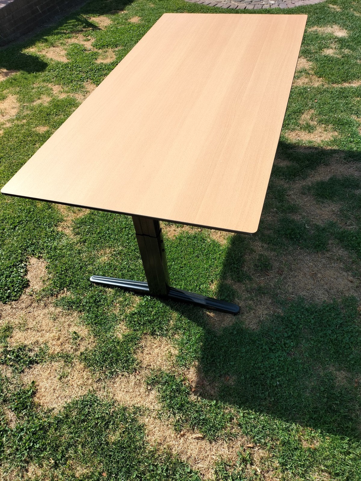 Hoog laag bureau, Gebruikt, 90 cm, Metaal, Ophalen