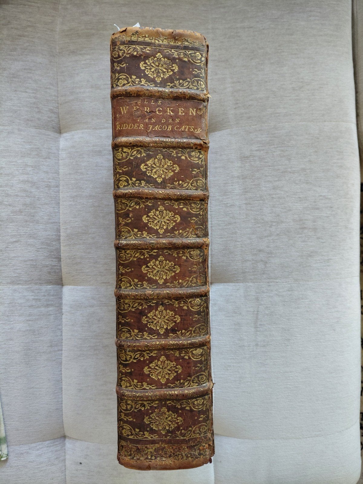 Jacob Cats , the  splendid 1700 edition large folio, Antiek en Kunst, Antiek | Boeken en Bijbels, Ophalen of Verzenden