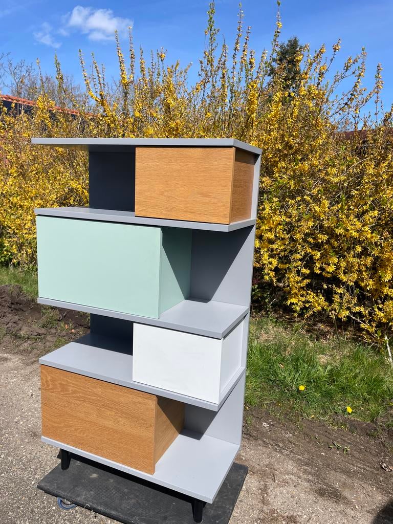 Vakkenkast H142 x D35 x B80, Huis en Inrichting, Kasten | Boekenkasten, Ophalen, Met plank(en), Gebruikt, 100 tot 150 cm