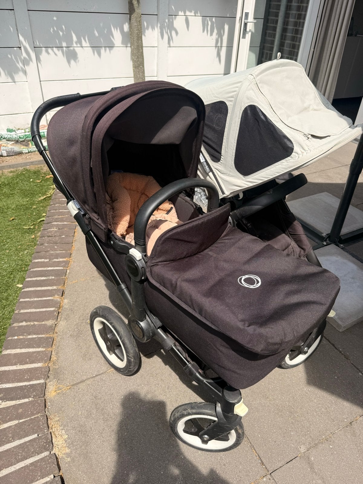 Bugaboo Donkey  Duo kinderwagen met accessoires, Gebruikt, Ophalen of Verzenden, Combiwagen, Duowagen