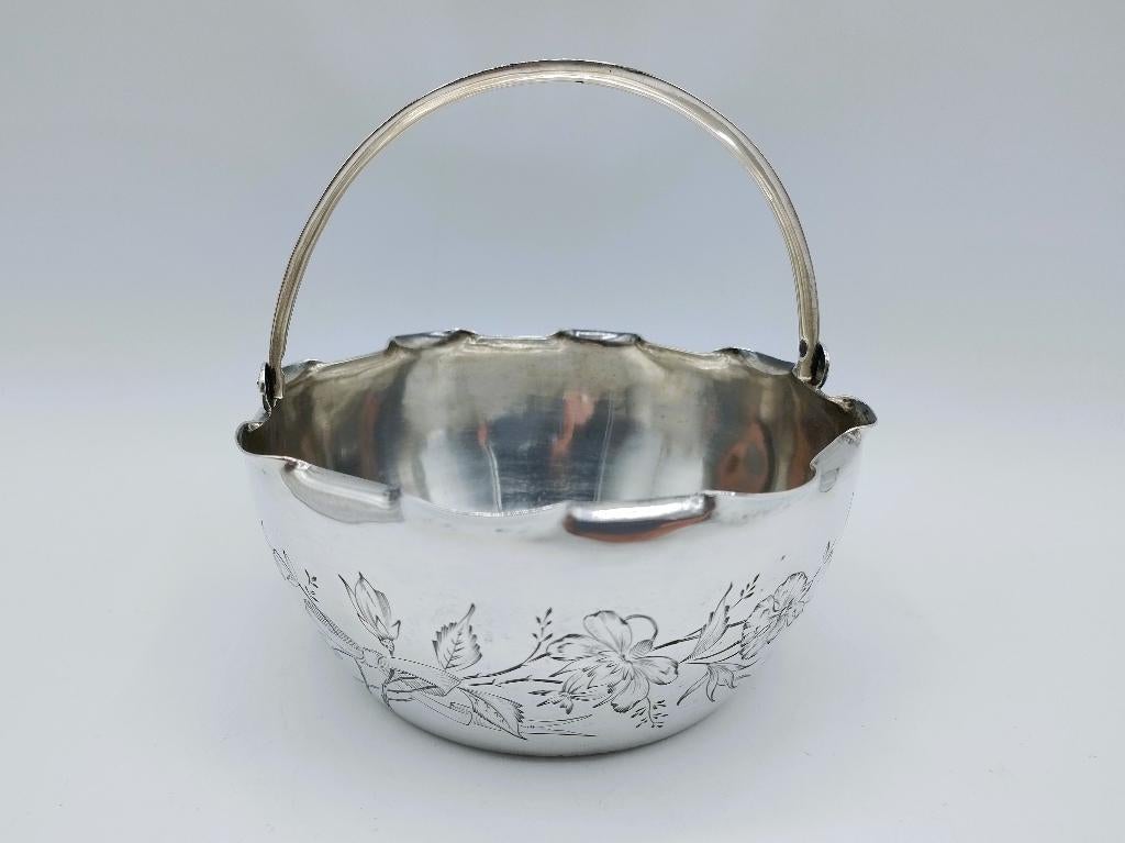 Zilveren kaviaarschaal, I.P. Prokofiev, Moskou, ca. 1900, Antiek en Kunst, Antiek | Goud en Zilver, Verzenden, Zilver