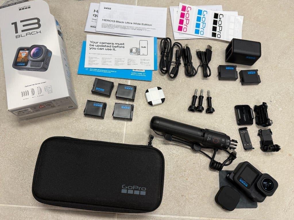 GoPro HERO13 Black Ultra Wide + Volta + 6 Batterijen – Nieuw, Audio, Tv en Foto, Actiecamera's, Verzenden, Nieuw, GoPro