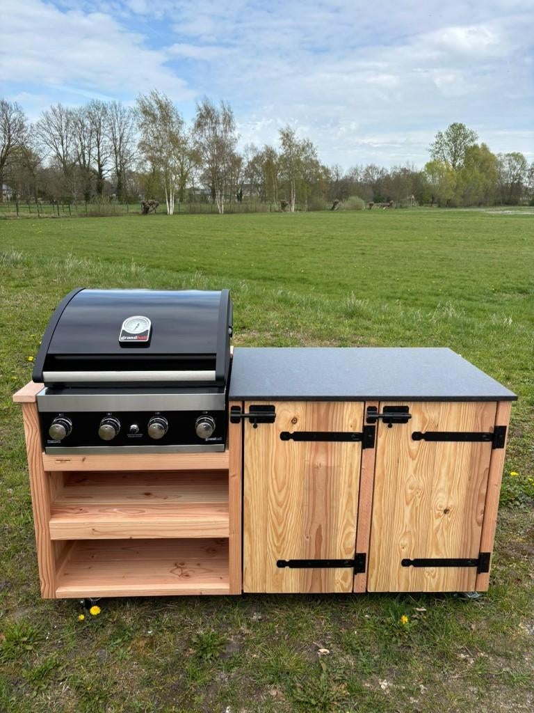 Buitenkeuken inclusief grandhall en blad, Tuin en Terras, Buitenkeukens, Ophalen of Verzenden, Nieuw, Gas