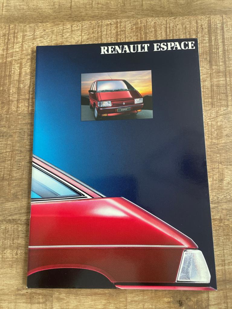 Renault Espace Brochure uit Juli 1990 - Zeldzaam, Ophalen of Verzenden, Zo goed als nieuw, Renault