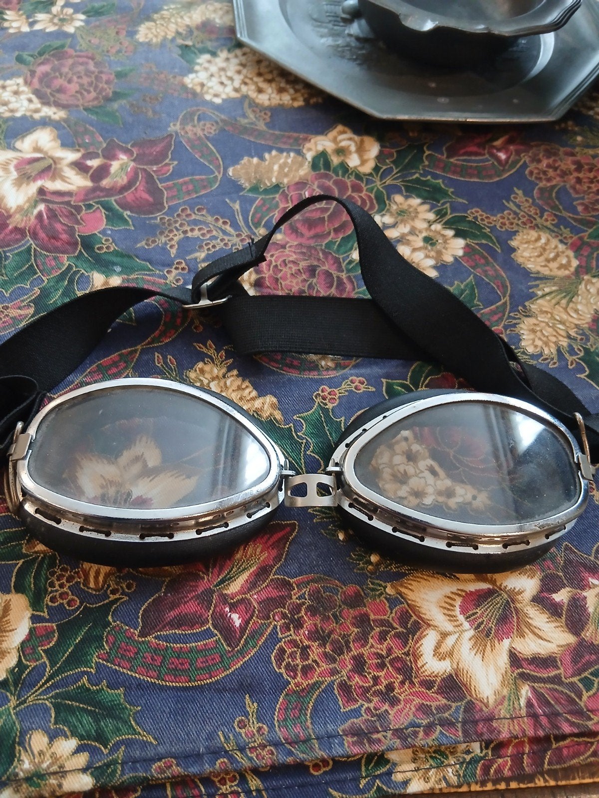 Vintage motorbril / vliegeniersbril, Ophalen of Verzenden, Tweedehands, Overige typen, Heren