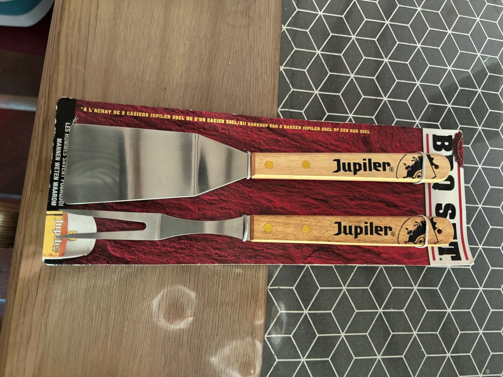 Jupiler BBQ set - Spatel en Vork, Ophalen of Verzenden, Nieuw