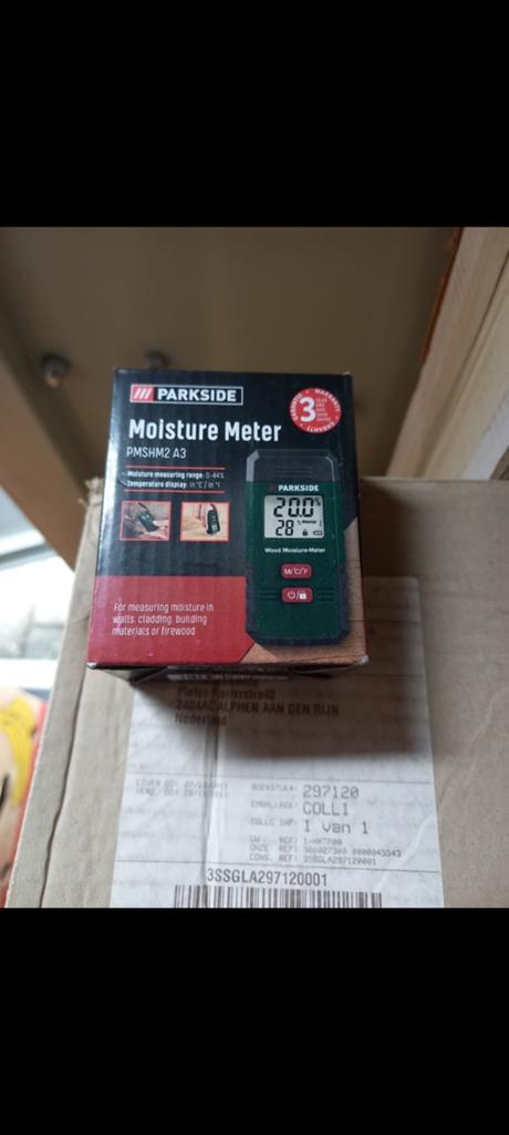 Parkside Vochtmeter PMSHM2 A3 - Nieuw in doos laatste, Doe-het-zelf en Verbouw, Ophalen of Verzenden, Nieuw