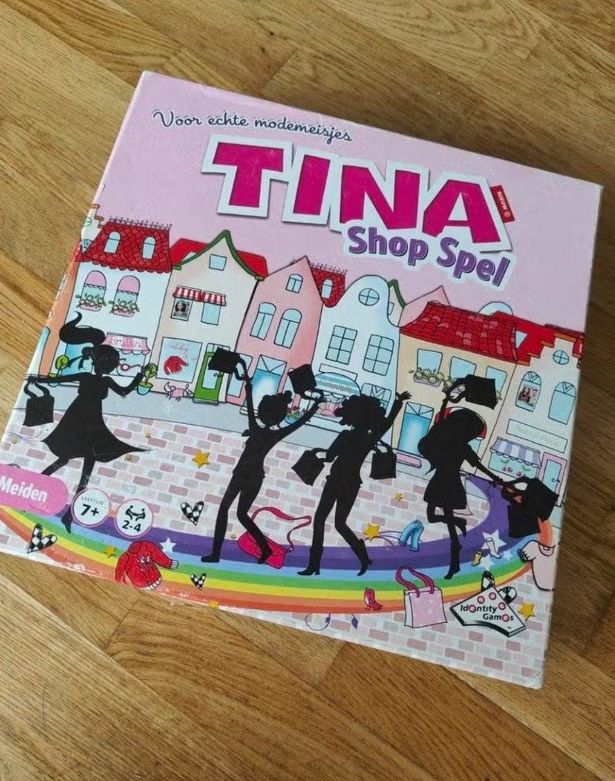 Tina Shop Spel - Voor echte modemeisjes, Drie of vier spelers, Ophalen of Verzenden, Gebruikt, Identity Games