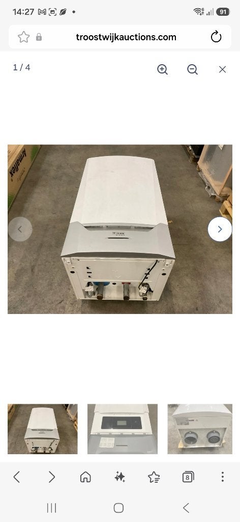 Zgan Remeha quinta ace160 gas boiler, Ophalen, Hoog rendement (Hr), Cv-ketel of Combi-ketel, Minder dan 60 cm