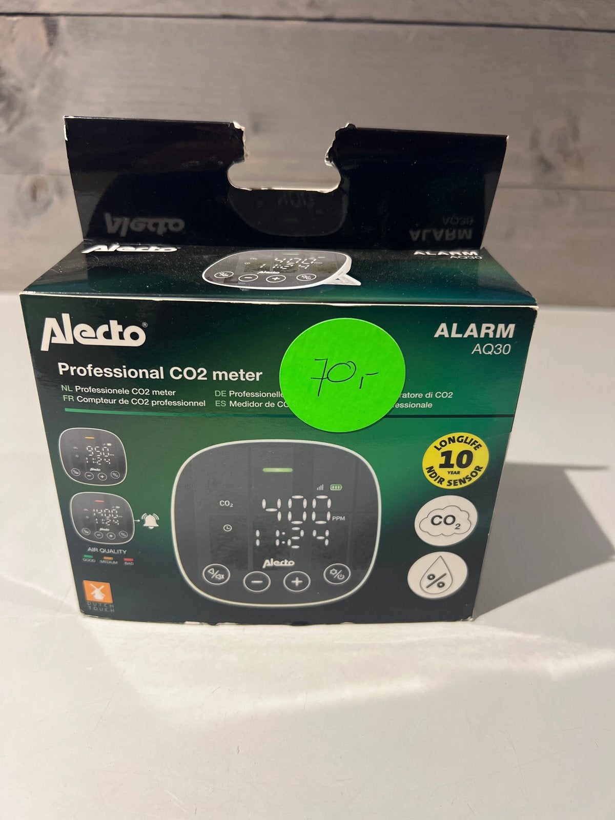 Alecto Professional CO2 meter AQ30 - Nieuw in doos, N, N, Nieuw, Ophalen of Verzenden