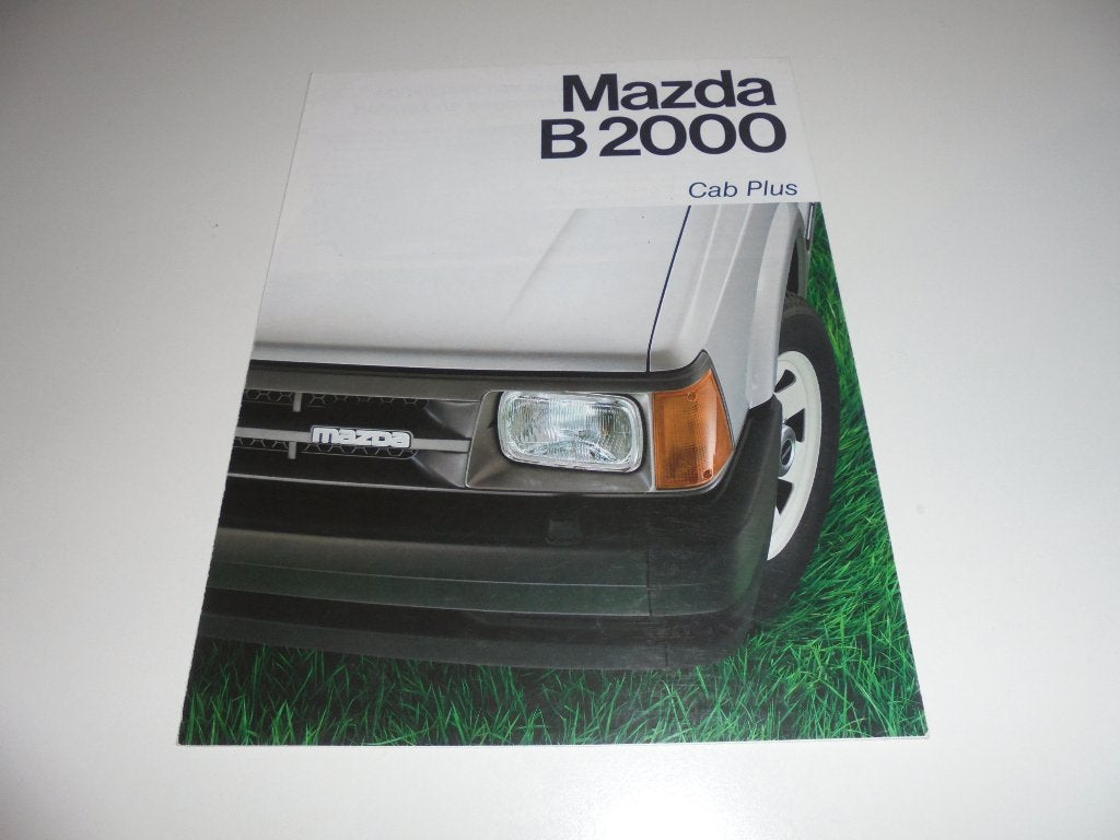 brochure Mazda B2000 Cab Plus  1986, Ophalen of Verzenden, Zo goed als nieuw, Mazda