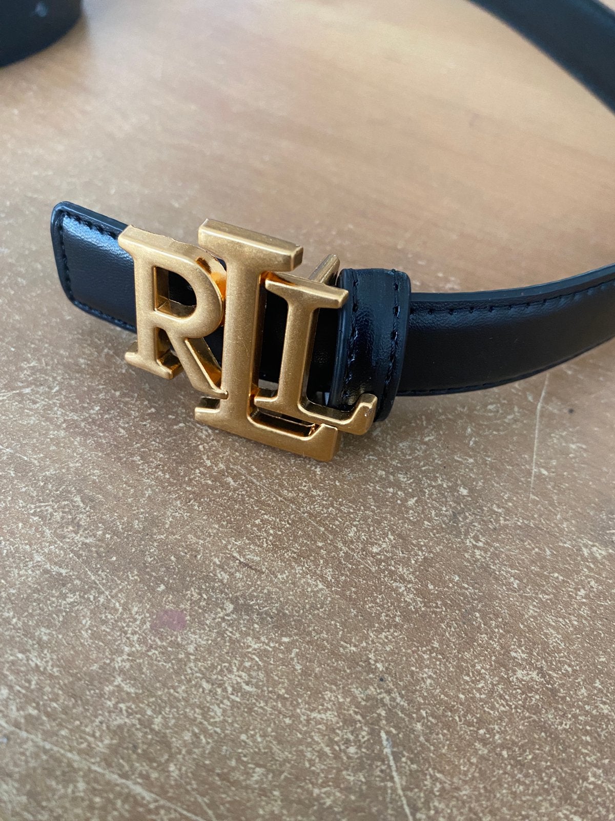 Riem zwart met RL logo nieuw!, Kleding | Dames, Riemen en Ceinturen, 100 cm of meer, Zwart, Nieuw, Tailleriem