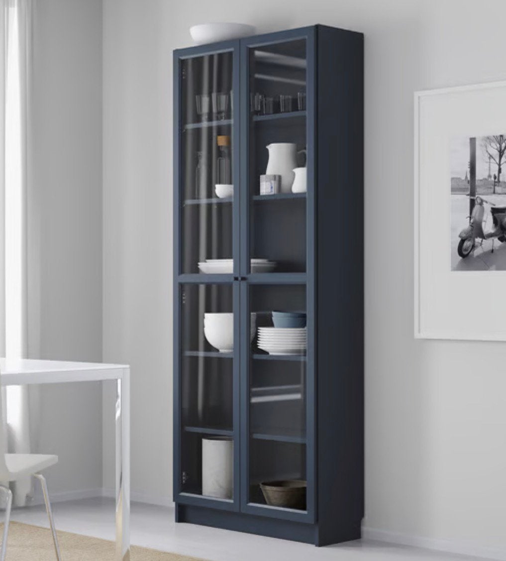 Ikea Billy boekenkast, donkerblauw, NIEUW in doos., Huis en Inrichting, Kasten | Boekenkasten, Met deur(en), 200 cm of meer, Nieuw