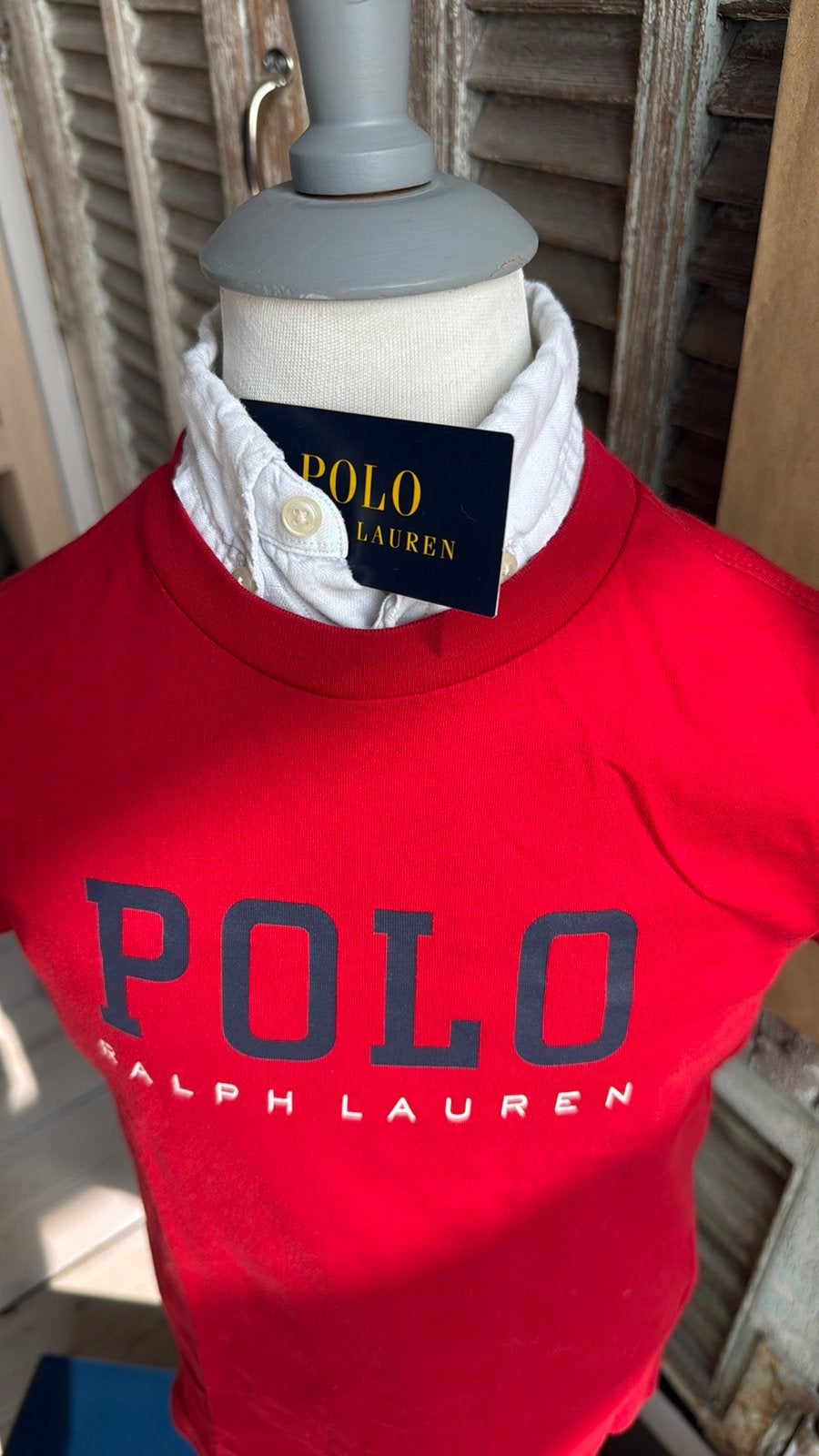 Prachtig shirt van RALPH LAUREN size 6 / maat 116, Ophalen of Verzenden, Zo goed als nieuw, Shirt of Longsleeve, Polo Ralph Lauren