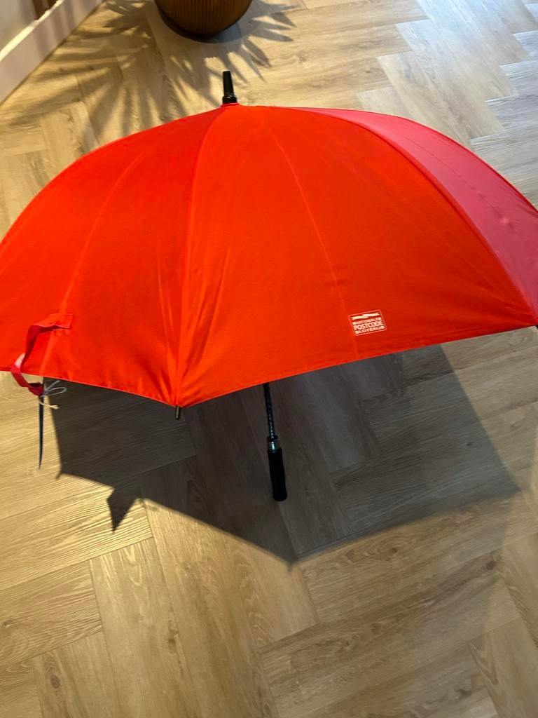 Paraplu met vlinderprint, rood postcodeloterij, Sieraden, Tassen en Uiterlijk, Ophalen of Verzenden, Nieuw, Rood
