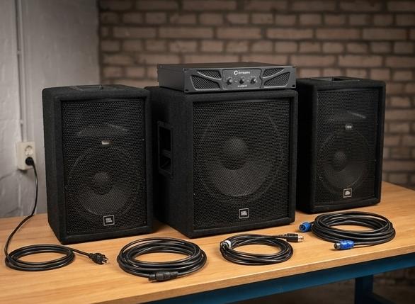 JBL JRX200 PA installatie jrx 200 crown versterker passief