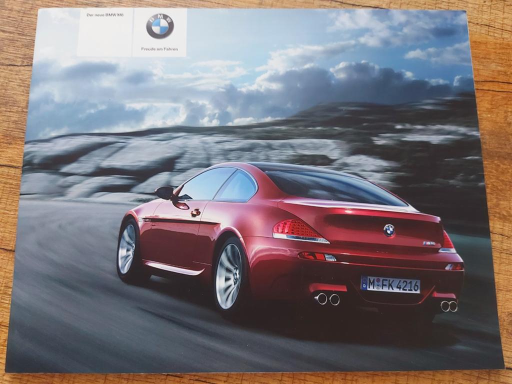 Keurige Bmw M6 V10 Duitstalige folder 2004, Boeken, Ophalen of Verzenden, Zo goed als nieuw, BMW