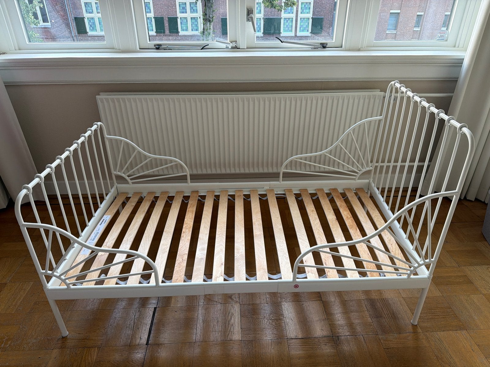 IKEA Minnen meegroeibed in zeer nette staat, Ophalen, 70 tot 85 cm, Zo goed als nieuw, Lattenbodem