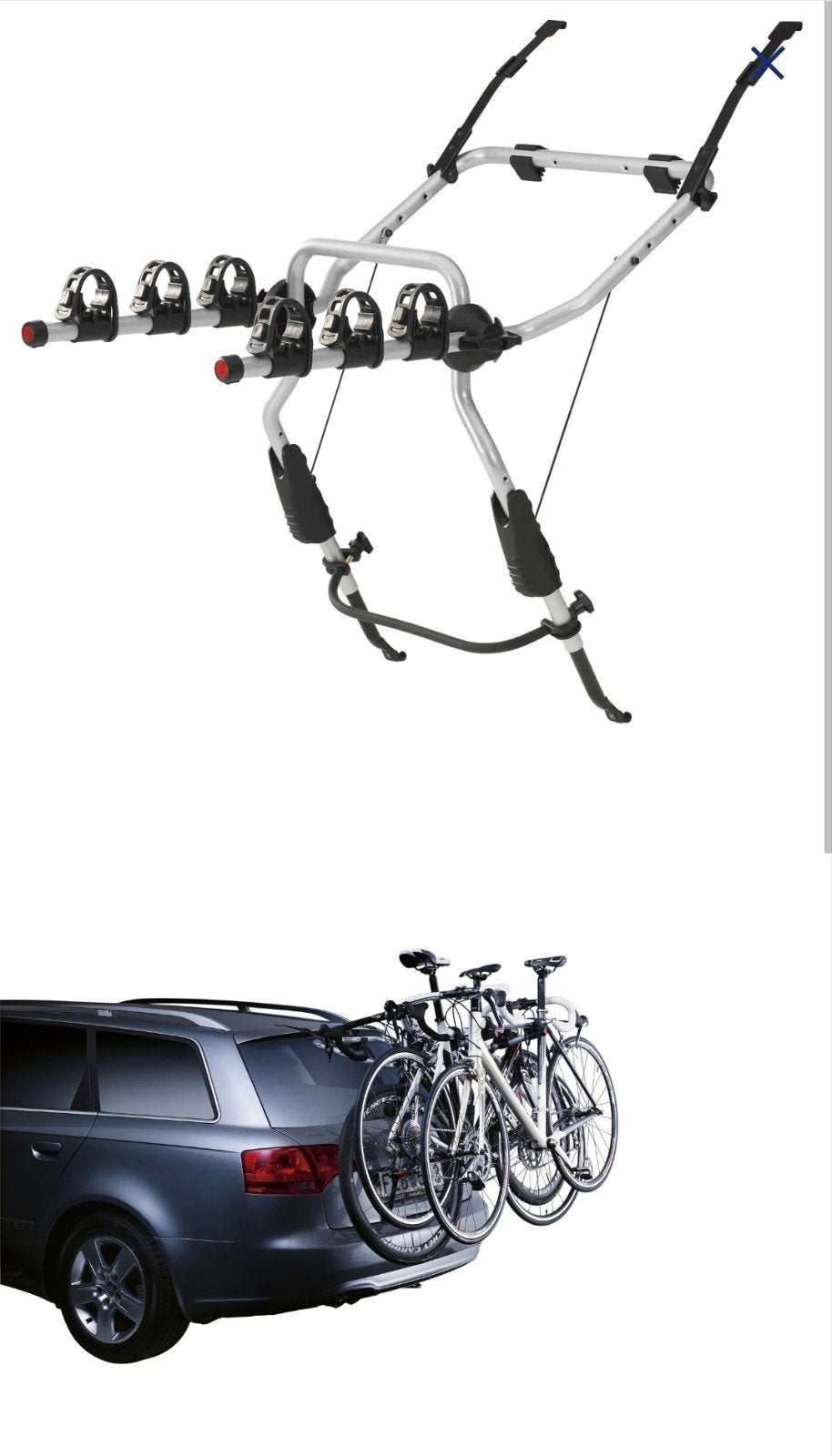 Thule Clipon 9104 fietsendrager voor 3 fietsen, Ophalen, 3 fietsen of meer, Zo goed als nieuw, Achterklepdrager