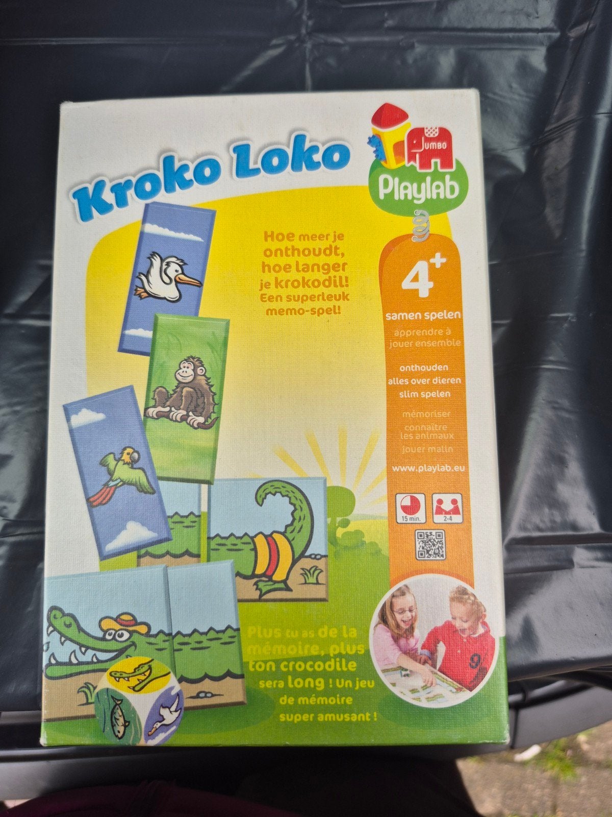 Kroko Loko memo-spel van Jumbo Playlab - Steun Roparun!, Hobby en Vrije tijd, Drie of vier spelers, Ophalen, Zo goed als nieuw