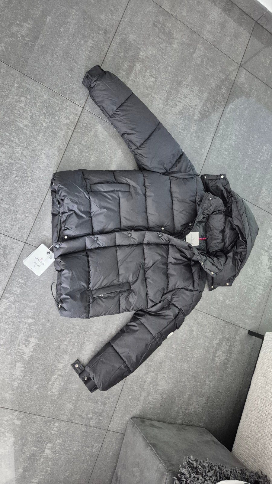 Moncler Maya Puffer Jas Zwart Maat M, Moncler, Zwart, Nieuw, Verzenden