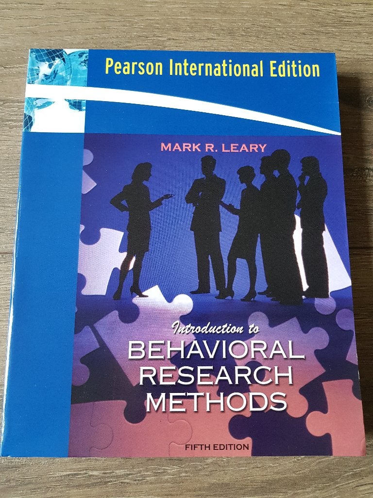 Boek HBO / WO : Introduction to Behavioral Research Methods, Gelezen, Mark R. Leary, Beta, HBO