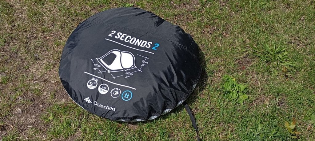 3x Quechua 2 seconds pop-up Fresh & Black tent, Ophalen, Zo goed als nieuw, Tot en met 2