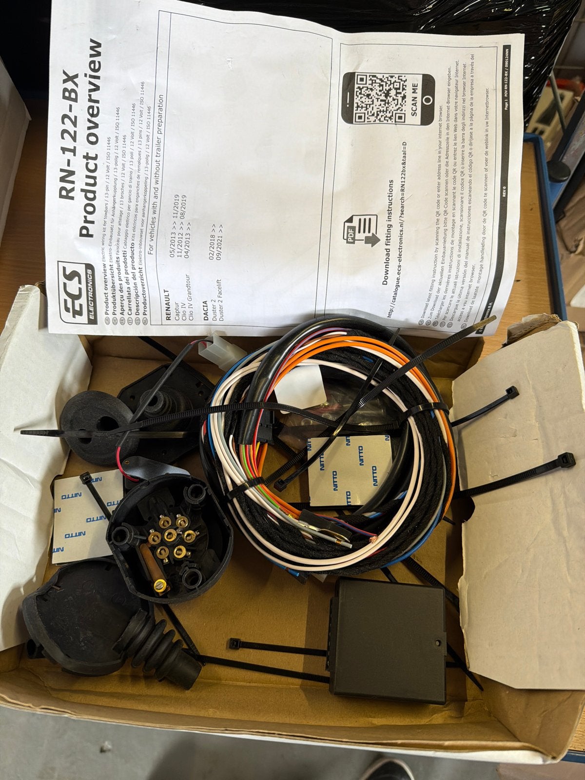2 stuks ECS RN-122-BX Trekhaak Kabelset voor Renault/Dacia, Nieuw, Ophalen of Verzenden, Nvt, Nvt