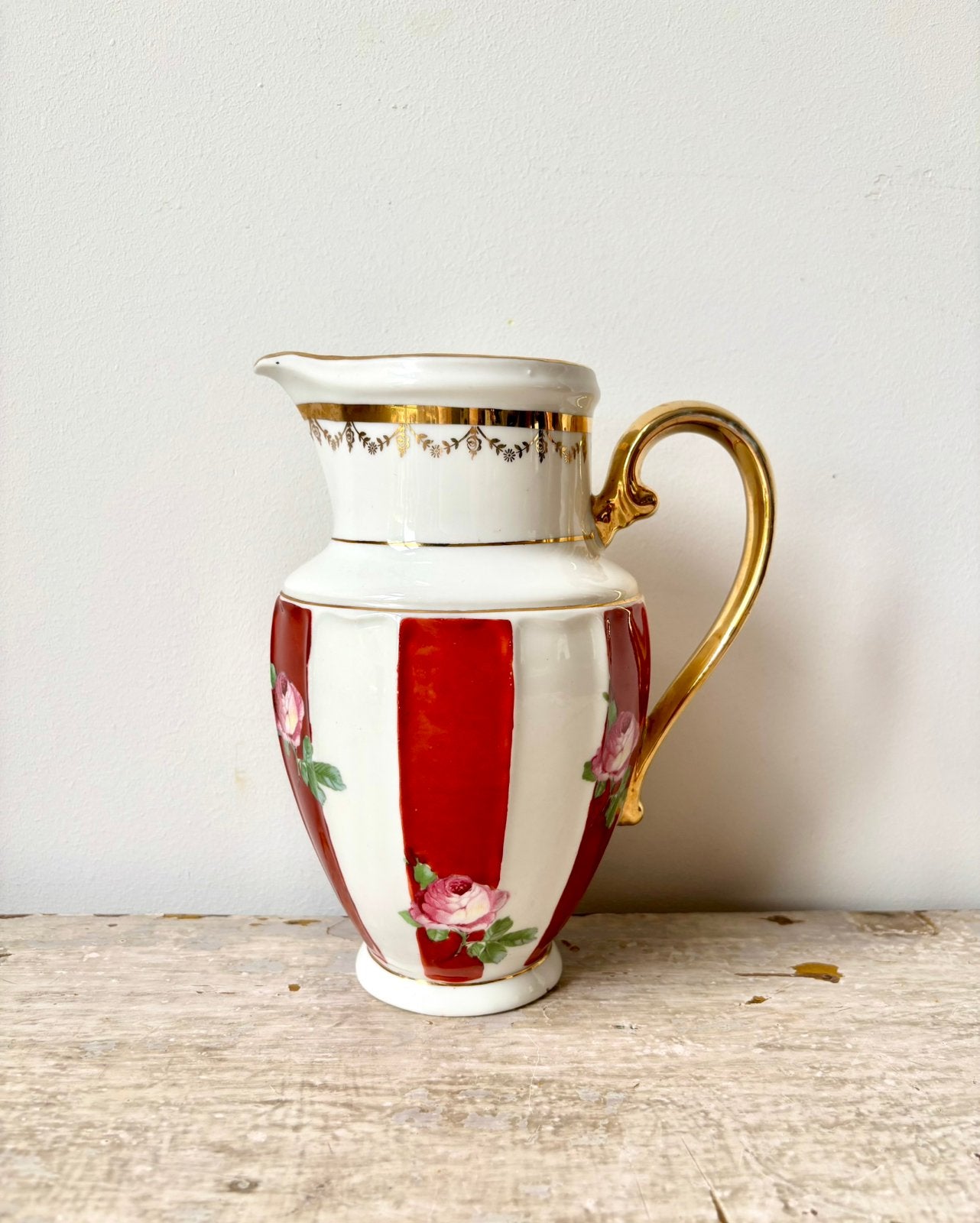 Vintage Victoria China porseleinen schenkkan, Czechoslovakia, Ophalen of Verzenden