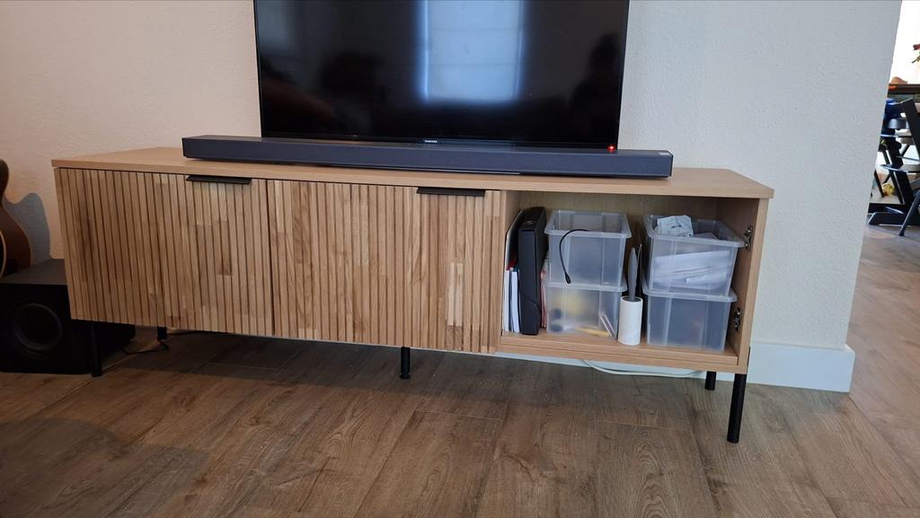 TV meubel Nous living. Nieuw in doos, met kleine imperfectie, Ophalen, 100 tot 150 cm, Nieuw, Minder dan 100 cm